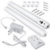 Maclean Lampada 245 lineare a LED sotto armadio, Striscia di Illuminazione+ Pilot (Set di 2 Moduli)