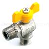 Tiemme Valvola a squadra tiemme per gas 1/2m x 1/2f con leva gialla 2220002