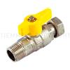 Tiemme Valvola diritta tiemme per gas 1/2 con girello e leva gialla 2220007
