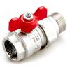 Tiemme Valvola a squadra tiemme m/f 1/2 con leva a farfalla e bocchettone 2120008