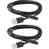 VGOL 2 Pezzi Cavo Adattatore Per Caricabatterie Per Rasoio Elettrico Da Toelettatura Nero Adattatore Di Alimentazione CA USB Da 5 V Compatibile Con Rasoio Meridian Lungo 1 M