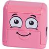 COLOP DIY MARKY - Timbro personalizzabile per bambini (Rosa) | Tessili e articoli scolastici, con icone, etichette e nastro termoadesivo, inchiostro impermeabile per 1.000 stampe.