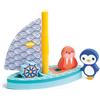 LUDI - Barca da bagno - Barca a vela in schiuma - 4 pezzi modulabili - per il bagno, il mare o la piscina - Dai 10 mesi - Stimola l'immaginazione - Materiale morbido, morbido, resistente - 1 Morse e 1