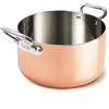 Agnelli Copper4 Casseruola Alta Induzione Con 2 Maniglie