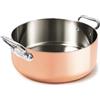 Agnelli Copper4 Casseruola Bassa Induzione Con 2 Maniglie