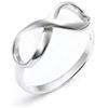 Silverly Anello in Argento Sterling con Simbolo Dell'infinito per Donna | Anello a Forma di 8 Intrecciato in Argento 925 | Anelli di Promessa Semplici ed Eleganti con Fascia Sottile