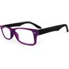 MEETING Srl LENTI OFTALMICHE ORGANICHE PREMONTATE QUICK READING QR1406 CON MONTATURA IN PLASTICA FUXIA/NERA 3,00 DIOTTRIE