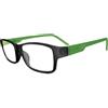 MEETING Srl LENTI OFTALMICHE ORGANICHE PREMONTATE QUICK READING QR1401 CON MONTATURA IN PLASTICA NERA/VERDE 3,00 DIOTTRIE