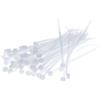 Kalitec 100 Fascette Stringicavo 250 x 2,8 mm - Trasparenti in Nylon UV | Set di fascette bianche autobloccanti in poliammide PA 6.6, resistenti fino a 14 kg e temperature da -45 a 120 gradi