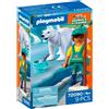 PLAYMOBIL 72090 ZOO ORSO POLARE E GUARDIANO DI ZOO