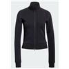 Adidas W Sl Slim Tt Black Felpa Zip Scuba Nera Donna