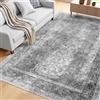 VEVOR Tappeto per Salotto 1829 x 2743 mm Lavabile, Tappeto da Interno per Soggiorno in Stile Bohémien, Antiscivolo e Antistrappo, per Animali Domestici e Bambini, Camera da Letto, Soggiorno, Grigio