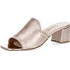 Galieti Sandalo mule in pelle laminata/craquele con tacco 5,5 cm