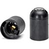 Aigostar Portalampada E27 Nero 250V liscio morsettiera a vite autobloccante in plastica Aigostar