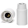 Aigostar Portalampada E14 Bianco 250V liscio morsettiera a vite autobloccante in plastica Aigostar