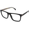 David Beckham DB 7115 I46 | Occhiali da Vista Graduati | Prova Online | Plastica | Quadrati | Nero, Oro | Adrialenti