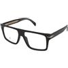 David Beckham DB 7154 807 | Occhiali da Vista Graduati | Plastica | Quadrati | Nero | Adrialenti