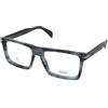 David Beckham DB 7138 38I | Occhiali da Vista Graduati | Plastica | Rettangolari | Nero, Blu, Trasparente | Adrialenti