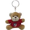 CYPBRANDS CyP Brands-Atlético de Madrid, portachiavi, orsacchiotto, chiavi, ciondolo per zaino, maglietta dell'Atlético de Madrid, colore rosso, prodotto ufficiale