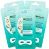 Garnier 5x Garnier Skinactive Maschera Occhi Rivitalizzante con Acqua di Cocco e Acido Ialuronico - 5 Confezioni da 1 Applicazione