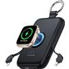 RORRY Power Bank, 10000mAh PD 20W Ultra Sottile e Leggero Powerbank con cavo di ricarica USB-C/iOS compatibile con iPhone 15 Pro Max/14 Pro/13/12 Samsung Xiaomi e Apple Watch Ultra/9/8/7/6/5/4