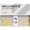 Wallhack Pattini per mouse in PTFE, universali, di alta qualità, per mouse da gioco, scorrevolezza ultra liscia su panno e cuscinetti in vetro, personalizza velocità e controllo, veloci, facili da
