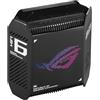 ASUS ROG Rapture GT6 - Mesh WiFi 6 Triple Band, Per Modem Operatore e ONT, Copertura fino a 540 m², Porta 2,5 G, Accelerazione di gioco, RangeBoost Plus, 5,9 GHz, Sicurezza di rete, 1 pezzo, Nero