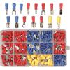 Vigor Kit Capicorda Elettrici Assortiti 280 Pezzi, Connettori Isolati a Forcella Occhiello Vanga Anello, con Valigetta Organizer