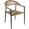 Greenwood Poltrona Milano antracite e paglia di Greenwood