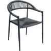 Greenwood Poltrona Milano antracite e grigio di Greenwood