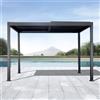 Greenwood Pergola Texas antracite 4 x 4 mt. di Greenwood