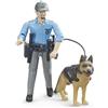BRUDER 62150 POLIZIOTTO CON CANE