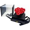 Palucart Scatola Regalo con Cuore e 14 Rose Rosse Artificiali Profumate con Cassetto 976M