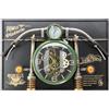 Ad Trend Orologio da Parete Moto Vintage Verde con Ingranaggi 90 x 60 x 17 cm Metallo