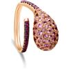 CHANTECLER Anello joyful in oro e zaffiri rosa