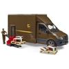 Bruder MB Sprinter UPS con conducente e accessori - Bruder 02678