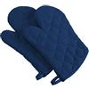 DII 100% Cotone, Lavabile in Lavatrice, Set da 2 Pezzi per Tutti i Giorni, Colore: Blu Nautico