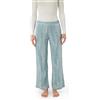 Calvin Klein Pantalone Pigiama Donna Lungo, Verde (Mesh Grid/Dragon Fly), M
