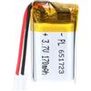 Uxney Batteria 3.7V 170mAh 651723 agli ioni di litio polimero con connettore 2P-PH con passo di 2,0 mm