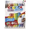 Carioca - Borsa di cartone con 12 pennarelli, a53512012)