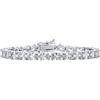 Bling Jewelry Gioielli da sposa tradizionali bracciale tennis solitario ovale 7x5mm 15CT AAA CZ per donne matrimonio zirconi cubici placcato argento 7 pollici
