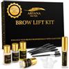 ARYANA NEW YORK - Kit di laminazione per sopracciglia, per casa, albero di prova fai da te per sopracciglia, sollevamento professionale istantaneo per sopracciglia piene, pennello sopracciglio e micro