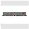RIVAROSSI HR6570 Carro telonato Lails a 3 assi FS, livrea grigia, loghi Indesit