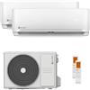 CLIVET Condizionatore Clivet Essential 2 dual split 12000+12000 BTU inverter A+ unità esterna 6,2 kW