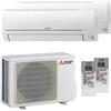 Mitsubishi Electric MSZ-HR 12000+12000 BTU Condizionatore dual split inverter A++ esterna 5,0 kW
