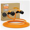 Lapp Mobility Helix Tipo 2 - Cavo di Ricarica 22 KW/autoavvolgente, 32 A, 3 Fasi, 3 m, Colore: Arancione