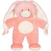 GIPSY TOYS - PELUCHE CONIGLIO DOUDOU FIOCCO ROSA SALMONE - 28 CM