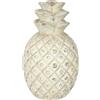 Flair Flower Ananas decorativo in ceramica, ananas decorativo, decorazione per esterni, crema, stile shabby rustico, decorazione da giardino, decorazione per frutta artificiale, accessorio