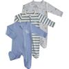 JiAmy Baby Neonato Pagliaccetto in Cotone Confezione da 3, Bambino Pigiama Ragazze Ragazzi Tutine, Neonato in Cotone Pagliaccetto Tutina a 2 Vie Cerniera a Piedini Pigiami Interi Rosa 6-9 Mesi