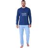 Pigiamiamoci Pigiama Uomo Cotone Lungo Leggero Estivo - Pigiama Lungo Due Pezzi Aperto o Chiuso in 100% Fresco Cotone (IT, Testo, XXL, Regular, Regular, 3085 Verde)